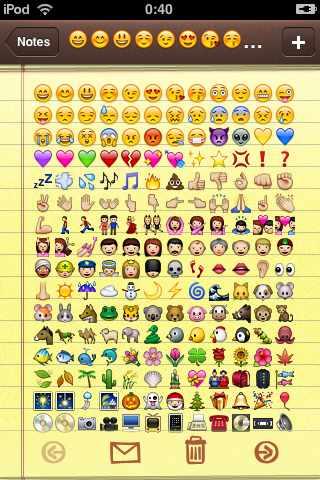 emoji on iPod touch by choo chin nian, on Flickr, used under a CC-BY-SA 2.0 license